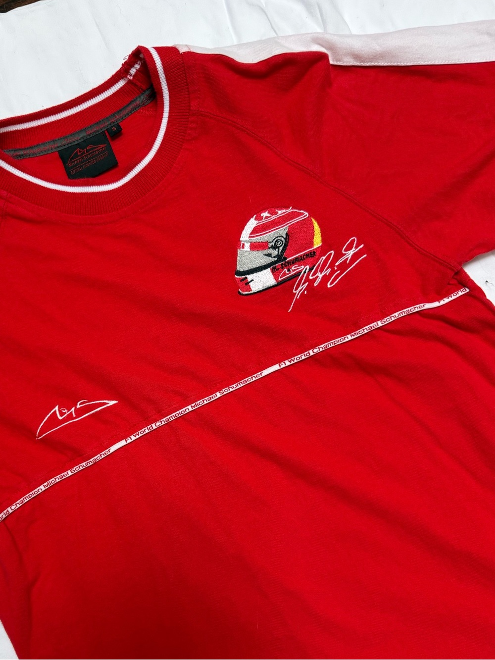 VINTAGE F1 Michael Schumacher Speedline embroidered t-shirt